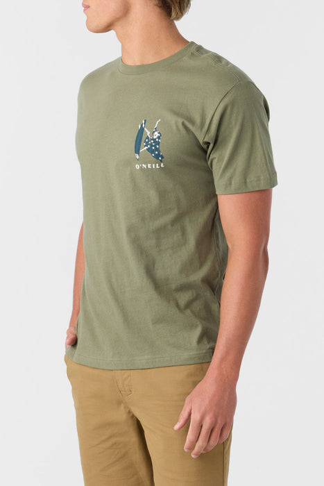 O'Neill Nosepick Tee-Deep Lichen Green