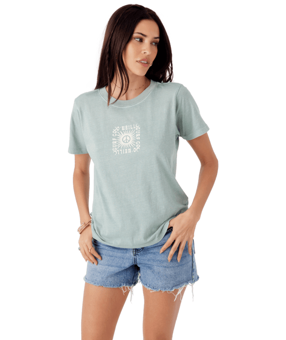 O'Neill Peace Rays Tee-Silver Blue