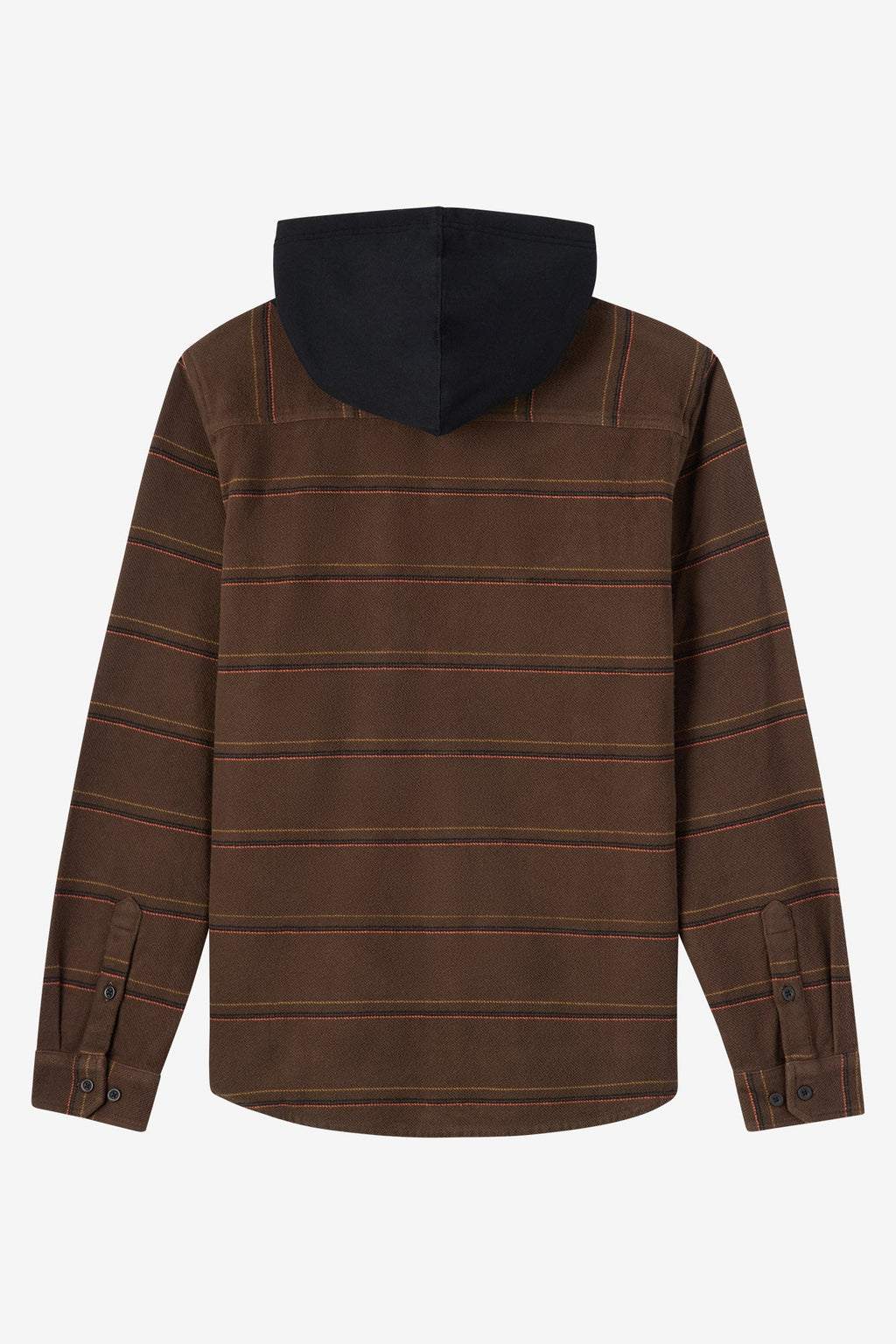 O'Neill Archer Hooded Flannel L/S Shirt-Turkish Coffee