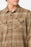 O'Neill Sutton Knit Plaid L/S Shirt-Dark Khaki