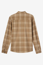 O'Neill Sutton Knit Plaid L/S Shirt-Dark Khaki