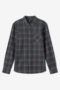 O'Neill Redmond Plaid Flannel L/S Shirt-Dark Slate