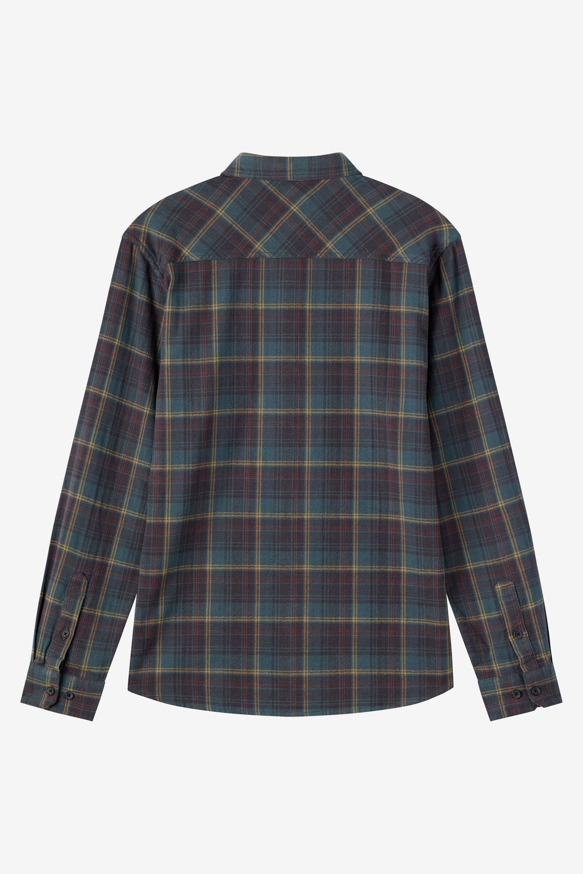O'Neill Redmond Plaid Flannel L/S Shirt-Dark Slate