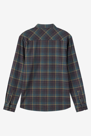 O'Neill Redmond Plaid Flannel L/S Shirt-Dark Slate