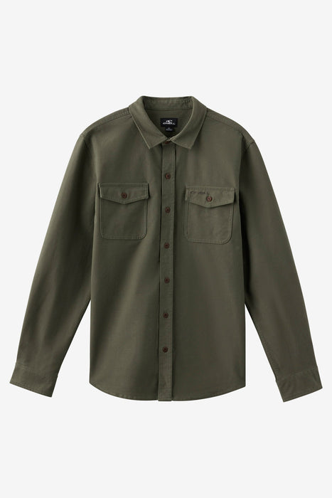O'Neill Unified Overshirt L/S Shirt-Dark Olive