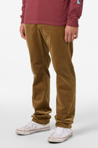 O'Neill National 5 Pocket Cord Pants-Dark Khaki