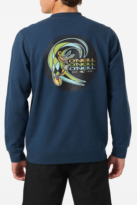 O'Neill Fifty Two Cliffs Crew Sweatshirt-Midnight Navy