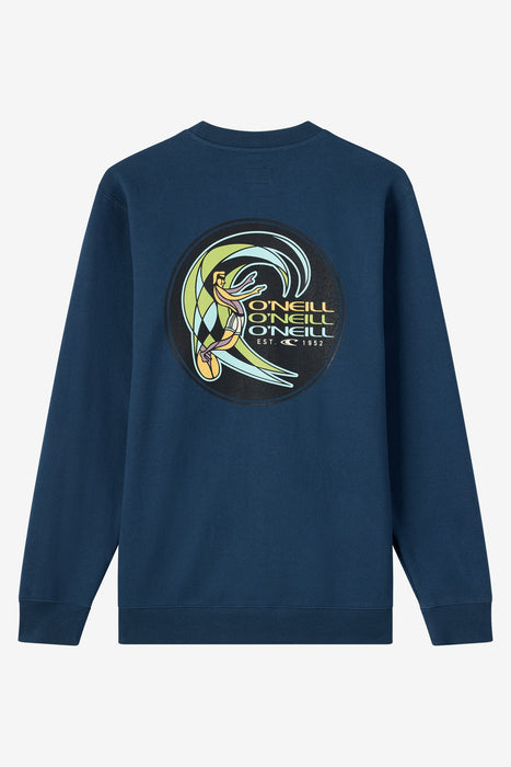 O'Neill Fifty Two Cliffs Crew Sweatshirt-Midnight Navy