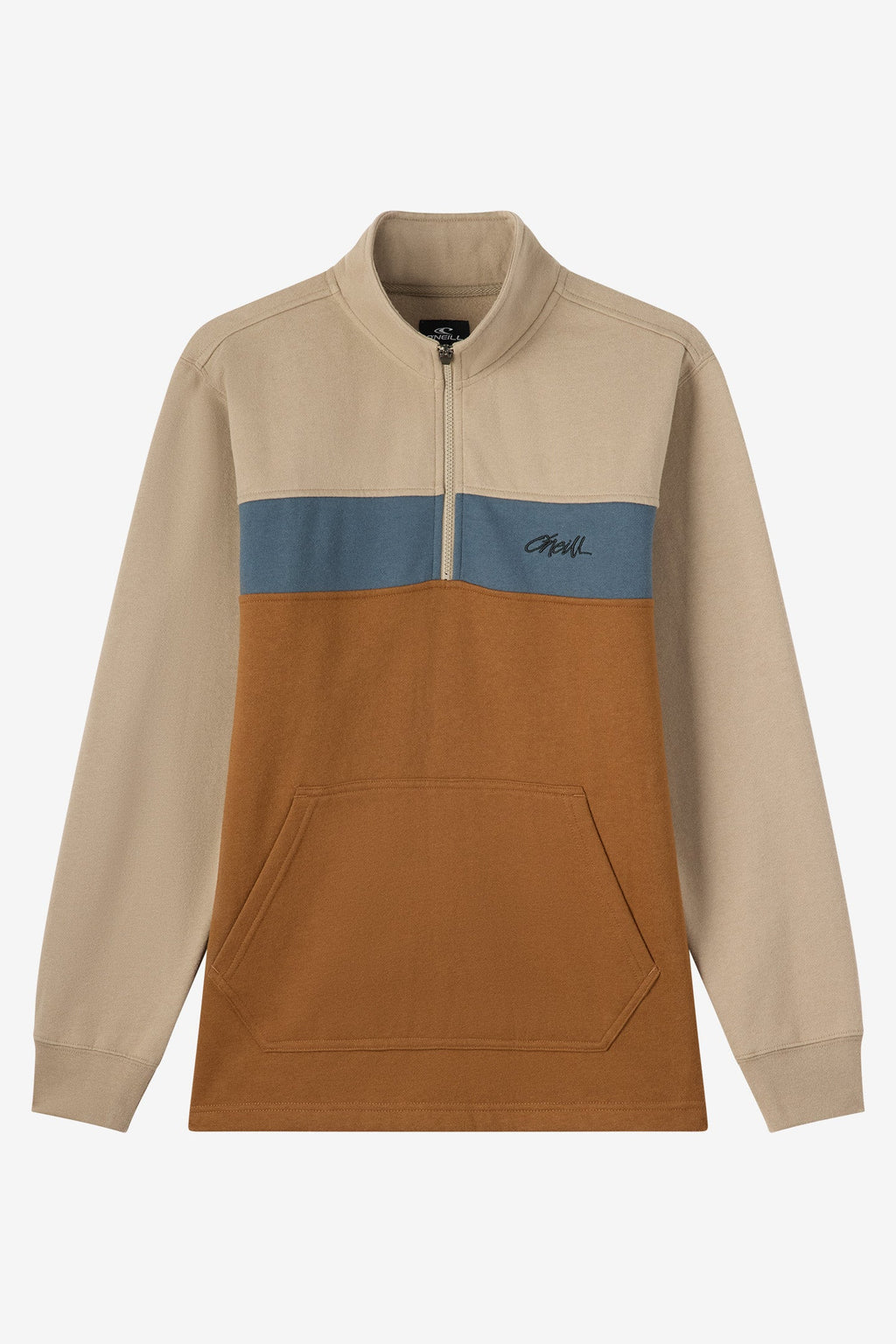 O'Neill Fifty Two 1/4 Zip Pullover Sweatshirt-Khaki