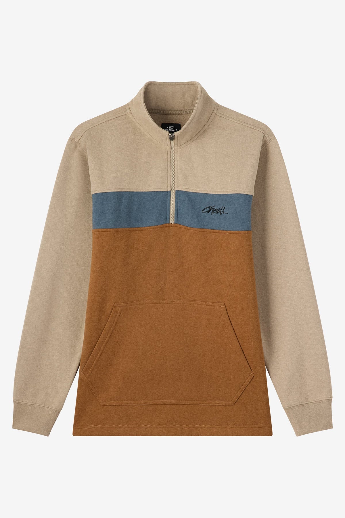 O'Neill Fifty Two 1/4 Zip Pullover Sweatshirt-Khaki