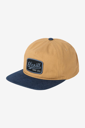 O'Neill Wrangled Snapback Hat-Khaki