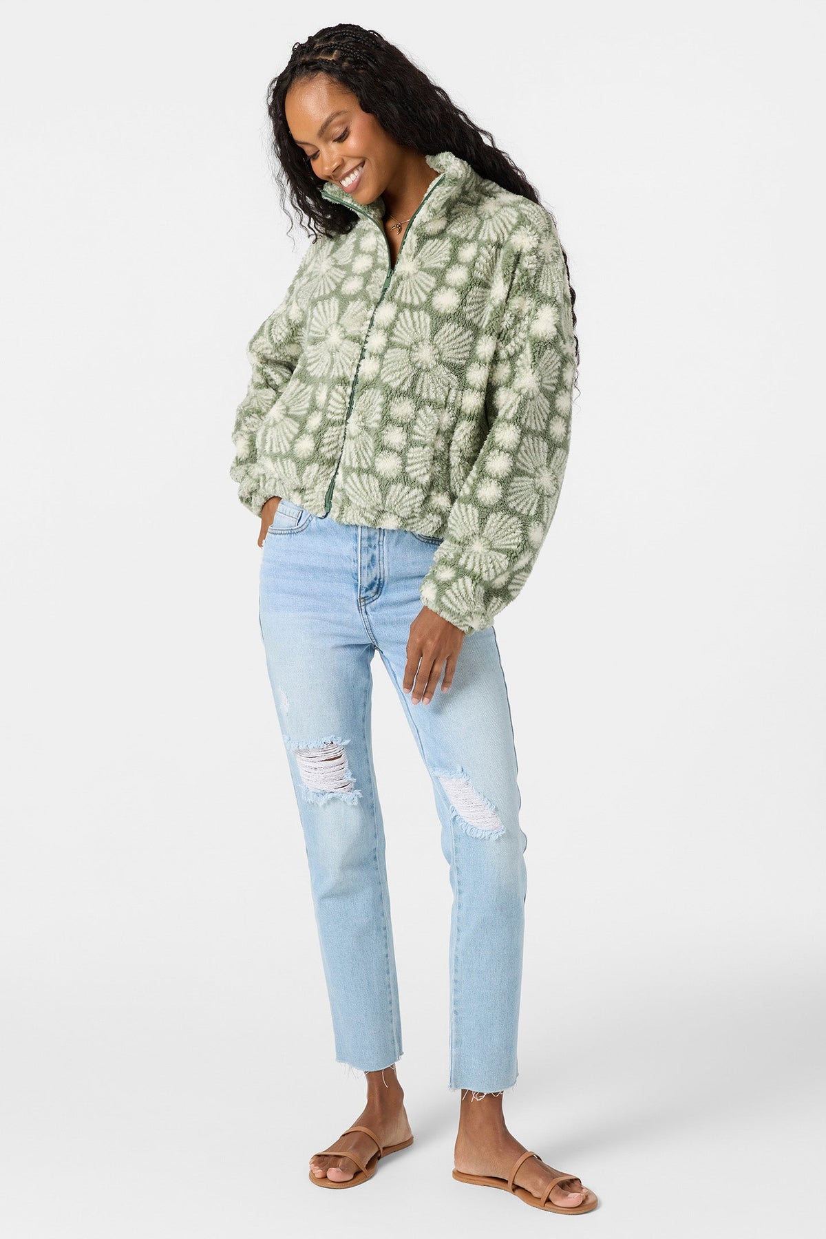 O'Neill Cordin Printed Jacket-Sea Spray