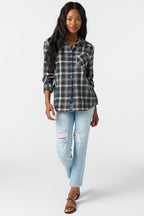 O'Neill Logan Flannel L/S Shirt-Slate