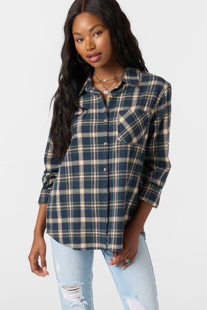 O'Neill Logan Flannel L/S Shirt-Slate