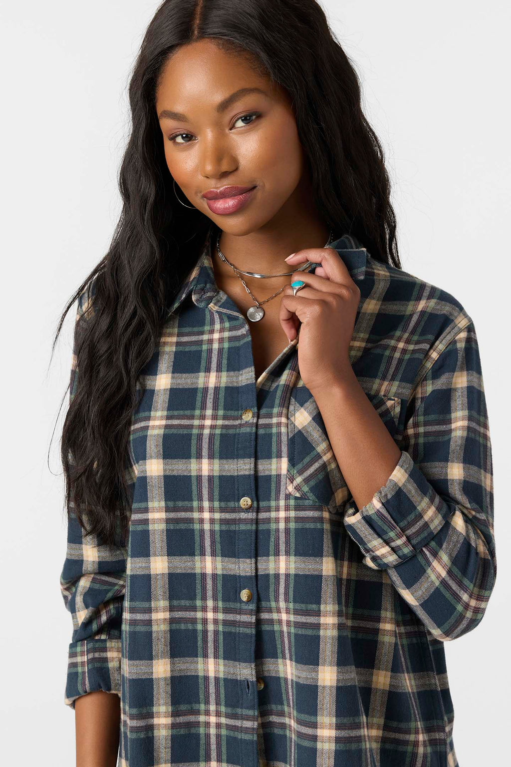 O'Neill Logan Flannel L/S Shirt-Slate