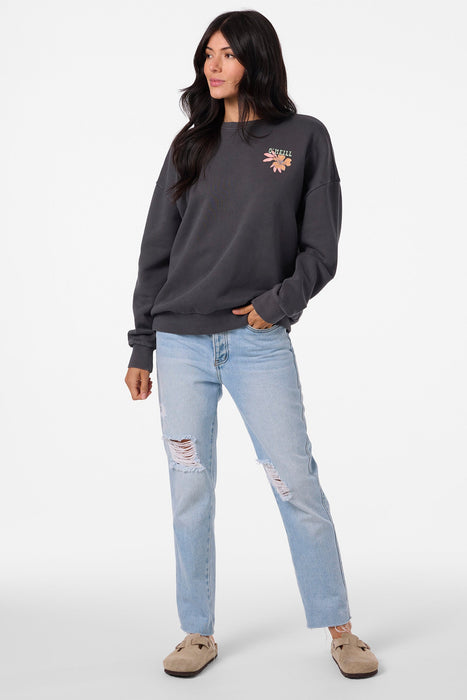 O'Neill Solis Crew Sweatshirt-Washed Black