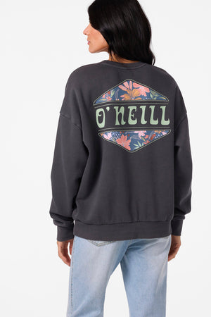 O'Neill Solis Crew Sweatshirt-Washed Black