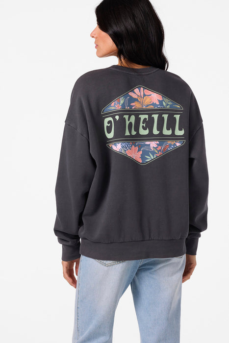 O'Neill Solis Crew Sweatshirt-Washed Black