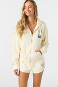 O'Neill Atwood Palma Zip Hooded Sweatshirt-Winter White