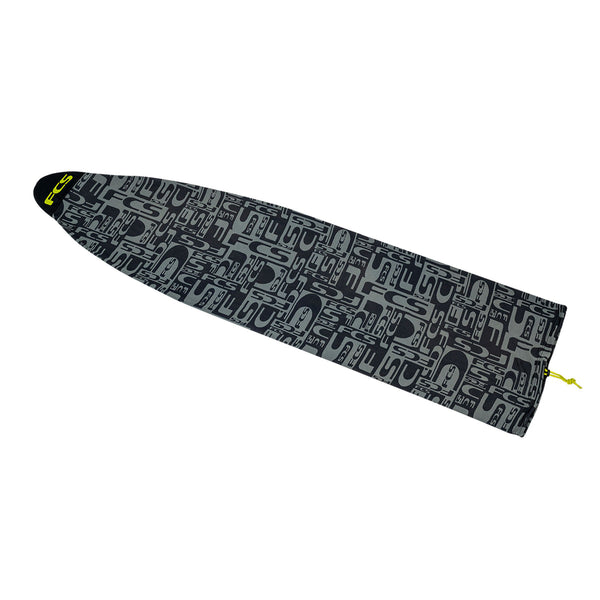 Stretch Fun Board7’6’ Monogram Coal/Lime FCS Stretch Fun Board Boardbag-Monogram Coal/Lime — REAL