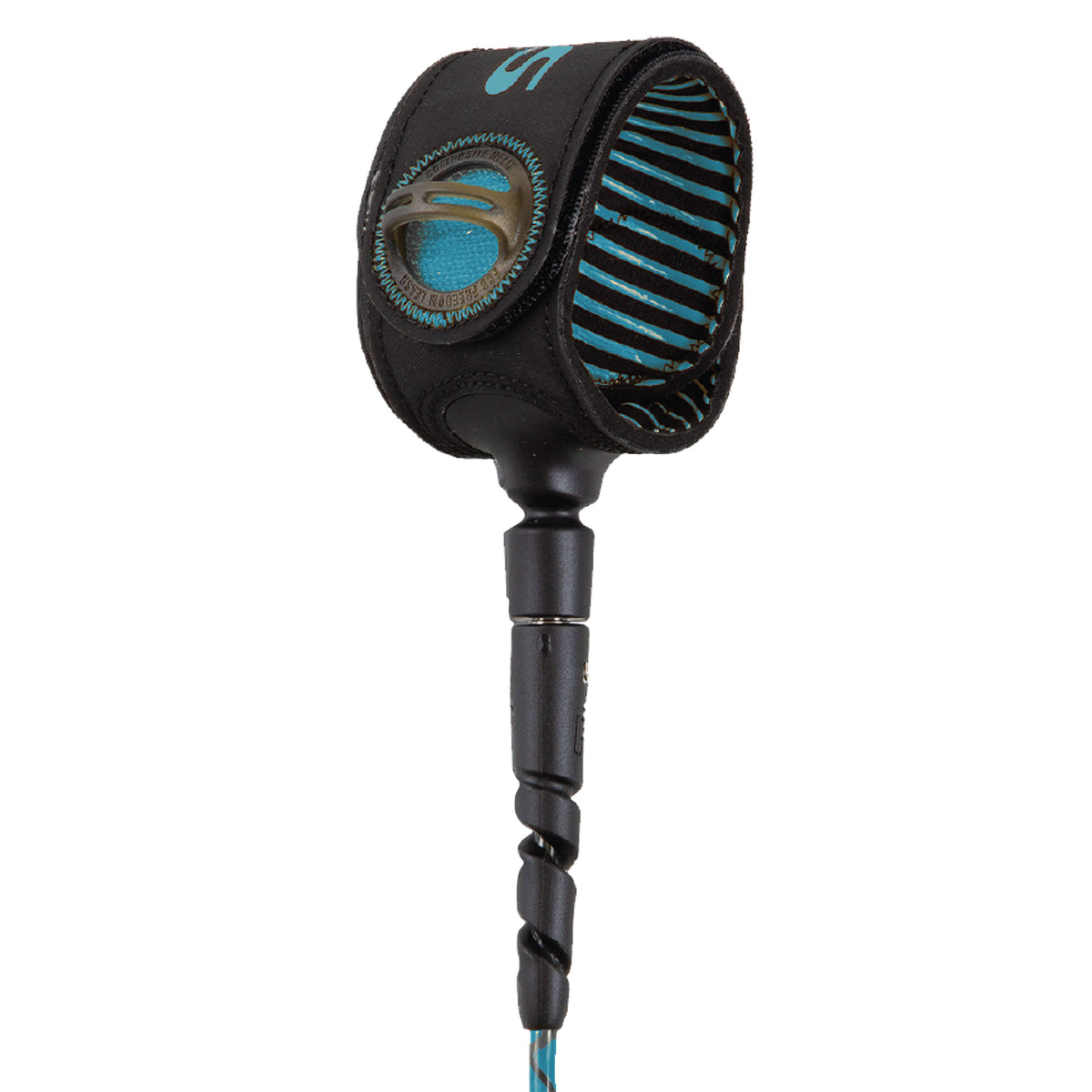 FCS Freedom Helix Comp Leash-Tranquil Blue/Black-6' x 5mm