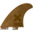 FCS II Album PG Twin + Trailer Fin Set-White/Gold-S-M