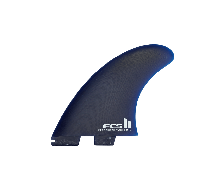 FCS II Performer PG Twin + Trailer Fin Set-Cali Blue-M-L