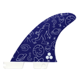 FCS II Channel Islands Solution PC Quad Rear Fin Set-Blue-Large