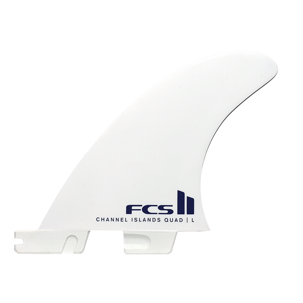 FCS II Channel Islands Solution PC Quad Rear Fin Set-Blue-Large
