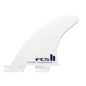 FCS II Channel Islands Solution PC Quad Rear Fin Set-Blue-Large— Alternate View
