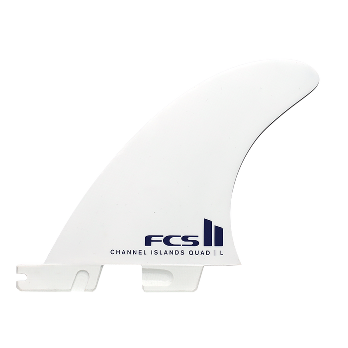 FCS II Channel Islands Solution PC Quad Rear Fin Set-Blue-Medium