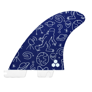 FCS II Channel Islands Solution PC Tri Fin Set-Blue-Large
