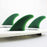 FCS II Carver Neo Glass Tri Fin Set-Sage-Medium