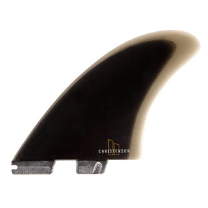 FCS II Christenson PG Twin +1 Fin Set-Black-Large/X-Large