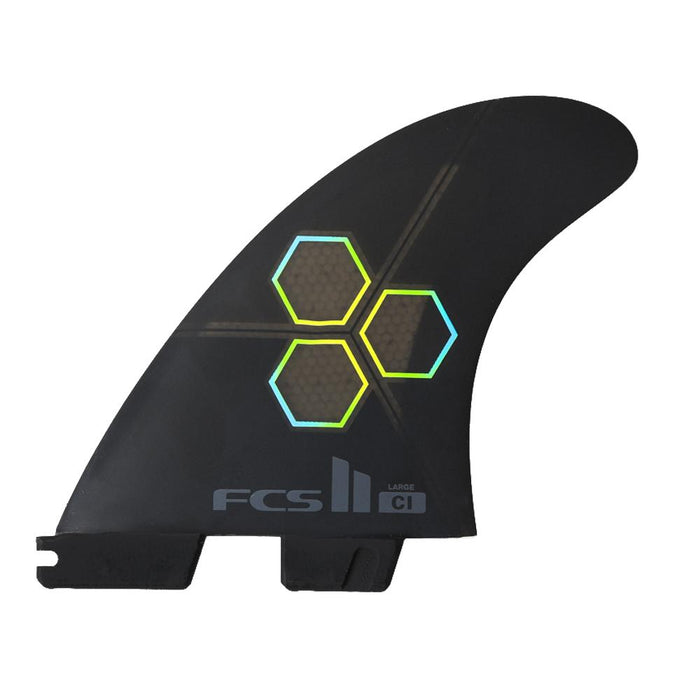 FCS II CI Upright PC Tri Fin Set-Black-Medium