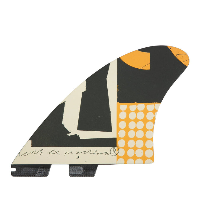 FCS II Deus Modern Keel PG Twin Fin Set-Black