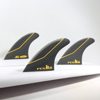 FCS II JS PC Tri Fin Set-Black-Medium