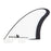 FCS II JS Modern Keel PG Twin Fin Set-White/Black-X-Large