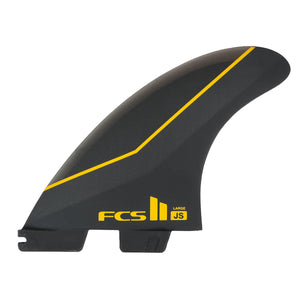 FCS II JS PC Tri Fin Set-Black-Large
