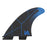FCS II KA PC Tri Fin Set-Black/Blue-Medium
