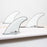 FCS Harley Longboard PC Tri Fin Set-Cool Grey-XX-Large