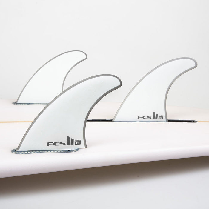 FCS Harley Longboard PC Tri Fin Set-Cool Grey-XX-Large