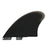 FCS II Performer Keel PG Twin Fin Set-Black-L-XL