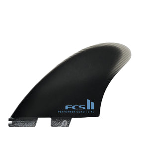 FCS II Performer PG Quad Fin Set-Black-L-XL