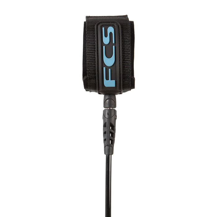 FCS All Round Classic Leash-Trainquil Blue/Black-6' x 7mm