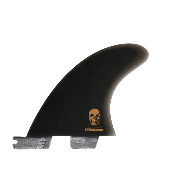FCS Christenson Quad Rear PG フィン FCS II Christenson PG Quad Rear Fin Set-Black-Large — REAL Watersports