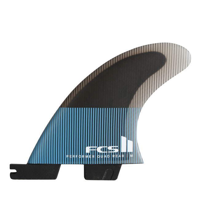 FCS II Performer PC Quad Fin Set-Tranquil Blue-Medium