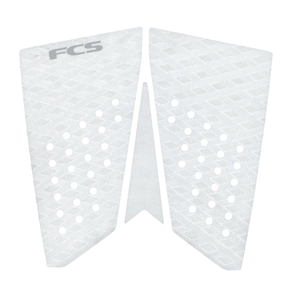 FCS FCS T-3 Fish Eco Traction Pad-White/Cool Grey — REAL Watersports