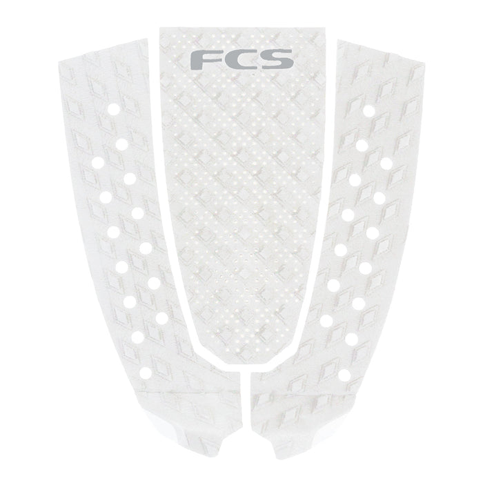 FCS FCS T-3 Eco Pin Traction Pad-White/Cool Grey