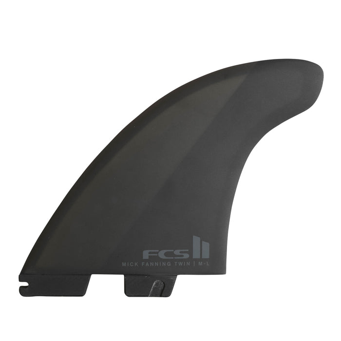 FCS II Mick Fanning PC Twin Fin Set Black X Large REAL Watersports